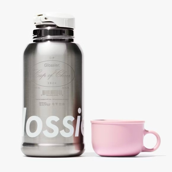 Glossier Classic Travel Tumbler Rare 16oz Holiday Edition 2024 Brand New - Picture 6 of 6